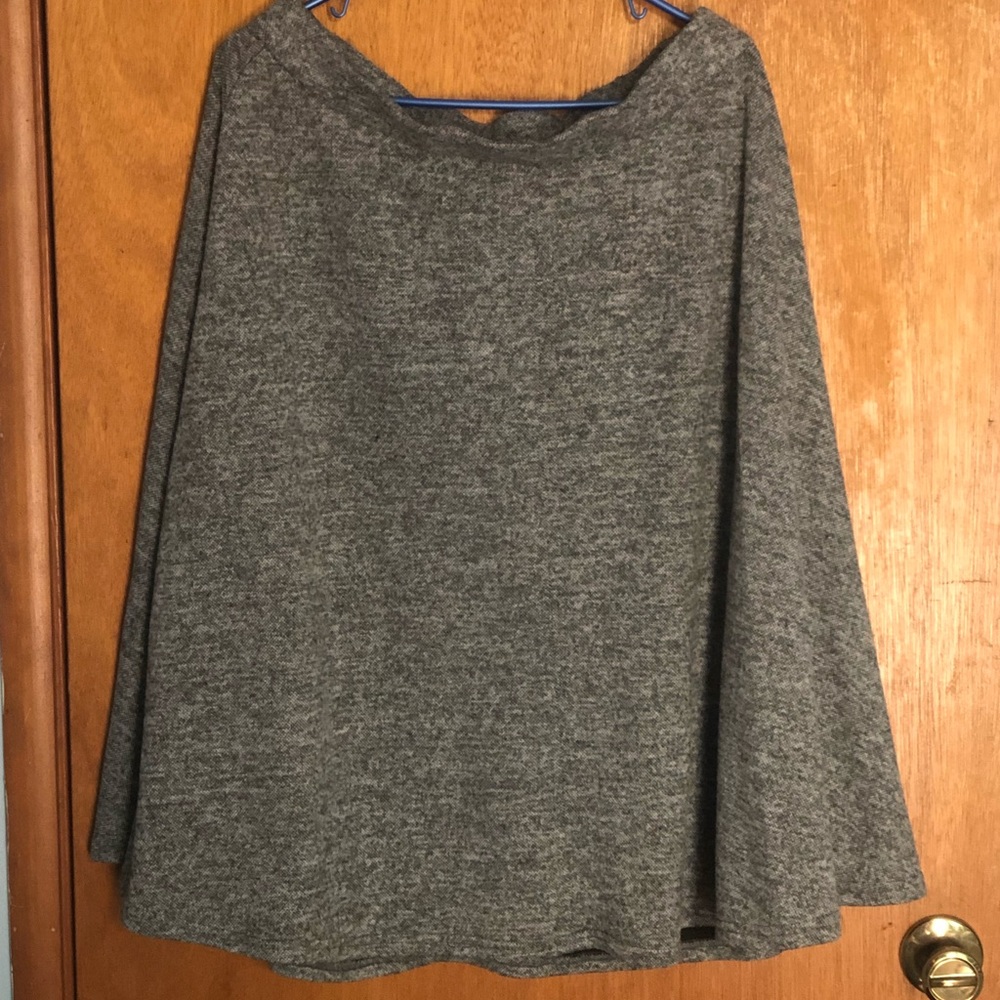 Grey circle skirt